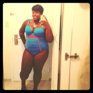 Plus size bathing suit. Size 18. Lane Bryant.
